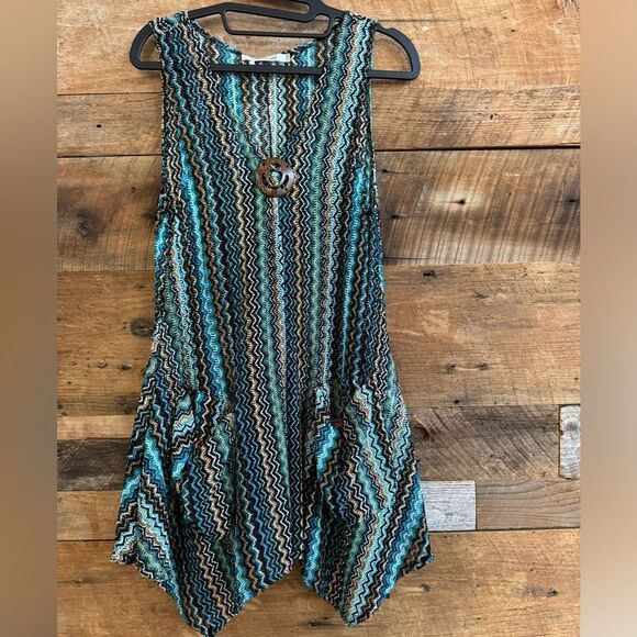 Slither Away Multi Color Cover Up EUC SZ XS/S - Picture 1 of 9